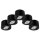 LED-Aufbauleuchte McShine, 5W, 400Lumen, 3000K, &Oslash;xH 80x50mm, schwarz, 5er-Pack