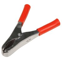 Krokodilklemme McPower, 82mm, rot, 20A, Metall