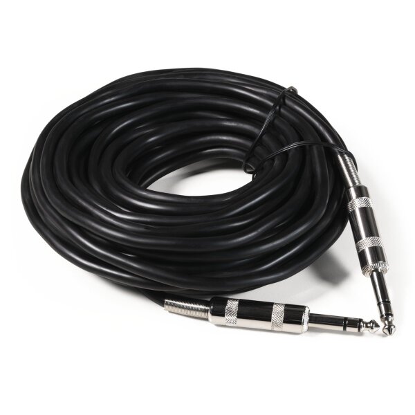 Klinke-Verbindungskabel HOLLYWOOD 10m, 6,3 mm Stecker-Stecker, stereo