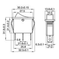 Wippenschalter McPower, beleuchtet, 3-polig, 250V~/15A,...