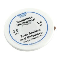 Entl&ouml;tlitze FELDER, 2,0mm, mit halogenfreiem...