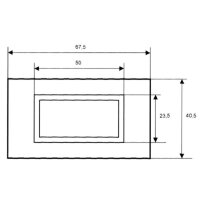 LCD Voltmeter-Einbaumodul PeakTech LDP-135, 13mm...