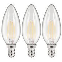 LED Filament Set McShine, 3x Kerzenlampe, E14, 3.6W,...
