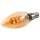 LED Filament Kerzenlampe McShine Retro E14, 2W, 150lm, warmwei&szlig;, goldenes Glas