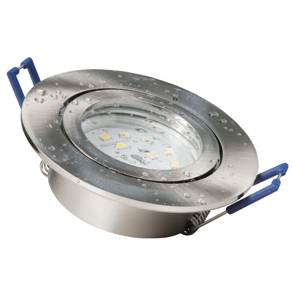 LED-Einbauleuchte McShine Flatty &Oslash;83mm, 5W, 400lm, neutralwei&szlig;, IP44