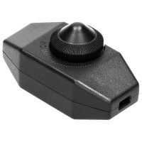 Schnur-Zwischendimmer schwarz, stufenlos, 80W