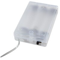 LED Draht-Lichterkette McShine Micro 80 LEDs, warmwei&szlig;, Batteriebetrieb