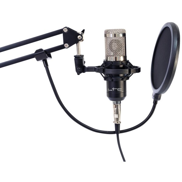 Mikrofon LTC STM200-Plus ideal f&uuml;r z.B. Podcast oder Streaming, Plug&Play, USB