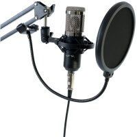 Mikrofon LTC STM200-Plus ideal f&uuml;r z.B. Podcast oder Streaming, Plug&Play, USB