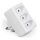 Steckdosenadapter McPower, 3x Euro, wei&szlig;