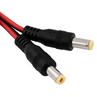 DC-Hohlstecker McPower 5,5x2,1mm, 30cm Kabel, 2er-Set