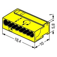 MICRO-Verbindungsdosenklemme WAGO, eindr&auml;htige...