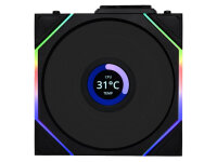 Fan Lian Li UNI FAN TL Wireless LCD 120 Reverse Blade ARGB PWM 120mm, black