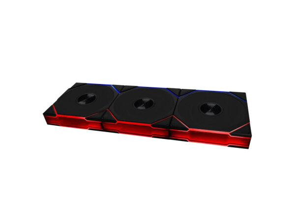 Fan Lian Li UNI FAN TL Wireless 120 Reverse Blade ARGB PWM 120mm, 3 Pack + Controller, Black