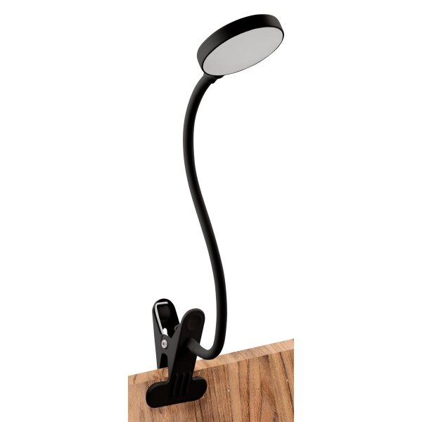 LED-Klemmleuchte EINLICHT Halo 3,3W, 438lm, step-dimmbar, warmwei&szlig;