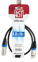Hochwertiges Audiokabel BST SOUND-XLRM-XLRF-0.6 0,6m, XLR...