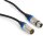 Hochwertiges Audiokabel BST SOUND-XLRM-XLRF-0.6 0,6m, XLR Stecker u. Buchse
