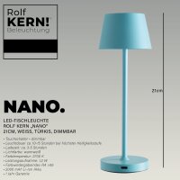 LED-Tischleuchte ROLF KERN &bdquo;Club Nano&ldquo; 21cm,...