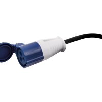 Adapter-Kabel McPower, CEE Stecker Kupplung, je 0,35m, H07RNG 3G2,5, 2er-Set
