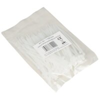 Kabelbinder McPower, transparent, 80x2,4mm, 100er-Pack,...