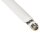 Fensterdurchf&uuml;hrung f&uuml;r Sat-Kabel mit 2 F-Anschl&uuml;ssen, flexibel, 20cm, wei&szlig;