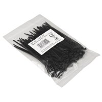 Kabelbinder McPower, schwarz, 100x2,5mm, 100er-Pack, UV...