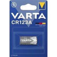 Lithium-Photobatterie VARTA, CR 123A, 3 V, 1er-Blister