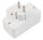 Steckdosenadapter McPower, 1x Schutzkontakt, 2x Euro, mit Schalter