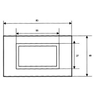 LED Voltmeter-Einbaumodul PeakTech LDP-235, LCD-Anzeige,...