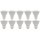 LED-Strahler McShine PV-90 GU10, 9W, 900lm, 120&deg;, 3000K, warmwei&szlig;, 10er-Pack