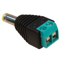 Adapter McPower, DC-Stecker 5,5x2,1mm und L&uuml;sterklemme