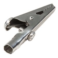 Krokodilklemme McPower, 51mm, unisoliert, mit Schraube