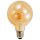 LED Filament Globelampe McShine Retro E27, 4W, 280lm, warmwei&szlig;, goldenes Glas