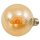 LED Filament Globelampe McShine Retro E27, 4W, 280lm, warmwei&szlig;, goldenes Glas