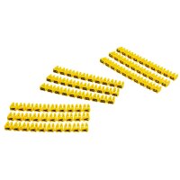 Kabelmarker-Clips McPower, bedruckt mit Buchstaben,...
