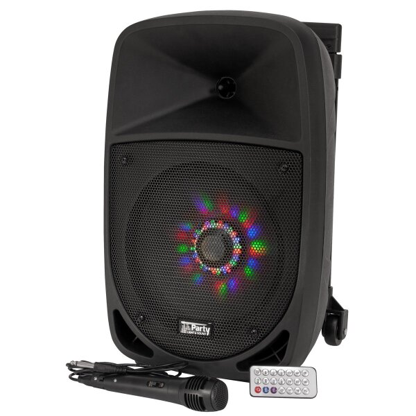 Mobile Beschallungsanlage PARTY PARTY-8LED 300W, Bluetooth, LED-Beleuchtung
