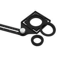 Winkelschablone McPower, mit Lineal, 6 Arme je 12cm, faltbar