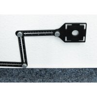 Winkelschablone McPower, mit Lineal, 6 Arme je 12cm, faltbar