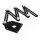 Winkelschablone McPower, mit Lineal, 6 Arme je 12cm, faltbar