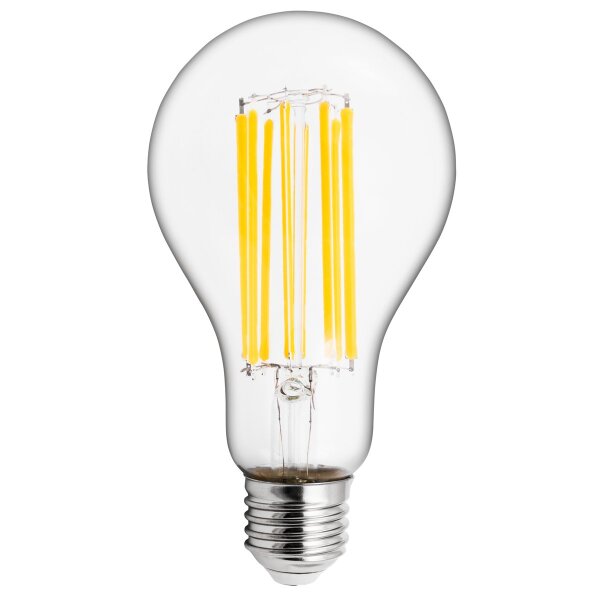 LED Filament Gl&uuml;hlampe McShine Filed, E27, 18W, 2500lm, warmwei&szlig;, klar