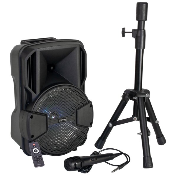 Partyset PARTY MOBILE8-SET 8/20cm Aktivbox mit Stativ & Mikrofon, Bluetooth