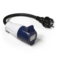CEE-Kupplung auf Schutzkontakt-Stecker McPower, 0,35m...