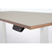 Schreibtisch imstande, business-w + Platte 160x80cm Pebble