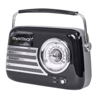 Tragbares Nostalgie Radio FREESOUND-VR40B mit Bluetooth,...