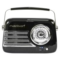 Tragbares Nostalgie Radio FREESOUND-VR40B mit Bluetooth,...