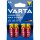 Mignon-Batterie VARTA Longlife Max Power Alkaline, Typ AA, LR06, 1,5V, 4-Pack