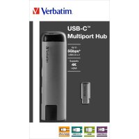 USB-C Multiport-Hub von Verbatim, USB 3.0, HDMI, SD,...