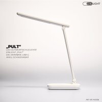 LED-Schreibtischleuchte EINLICHT Pult 5W, dimmbar, USB-C,...