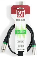 Hochwertiges Audiokabel BST SOUND-XLRM-XLRF-1 1m, XLR...