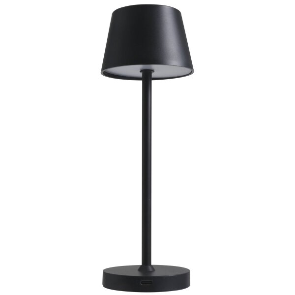 LED-Tischleuchte ROLF KERN &bdquo;Club Nano&ldquo; 21cm, schwarz, Akku, dimmbar